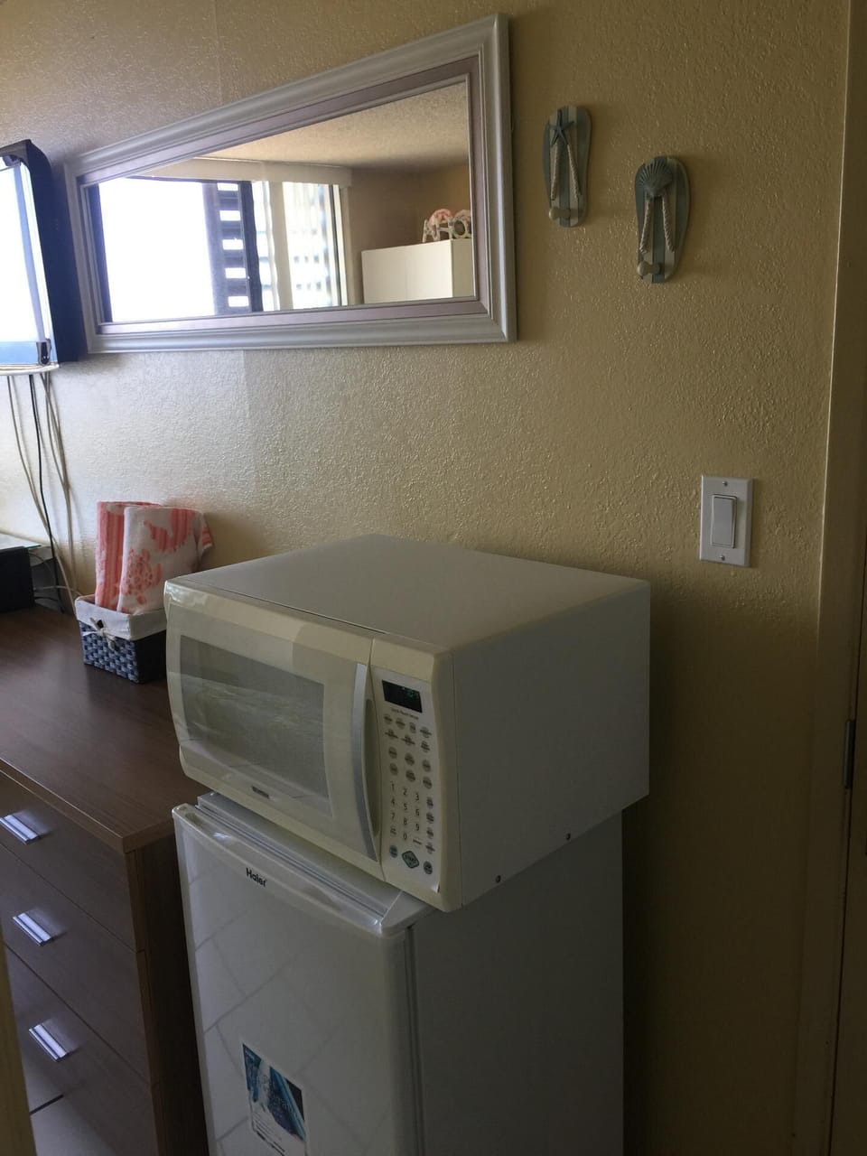 Refrigerator & Microwave plus XiberTV/ROKU Express 4K 