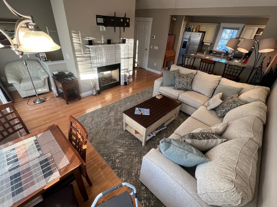 Main living area from corner