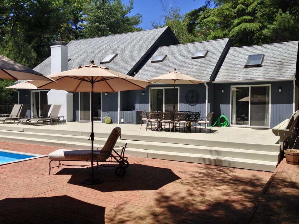 huge new deck - now has outdoor shower (not shown)