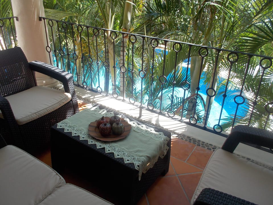 Beautiful and comfortable large balcony.