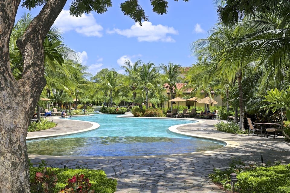 Pool right below our condo terrace 