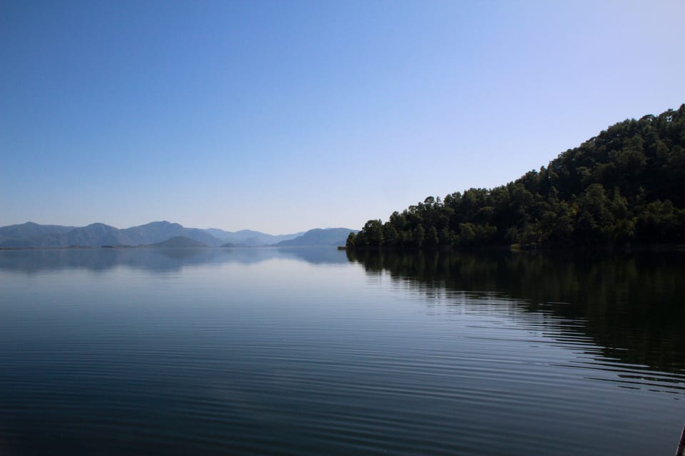 Koycegiz lake a short boat trip away.
