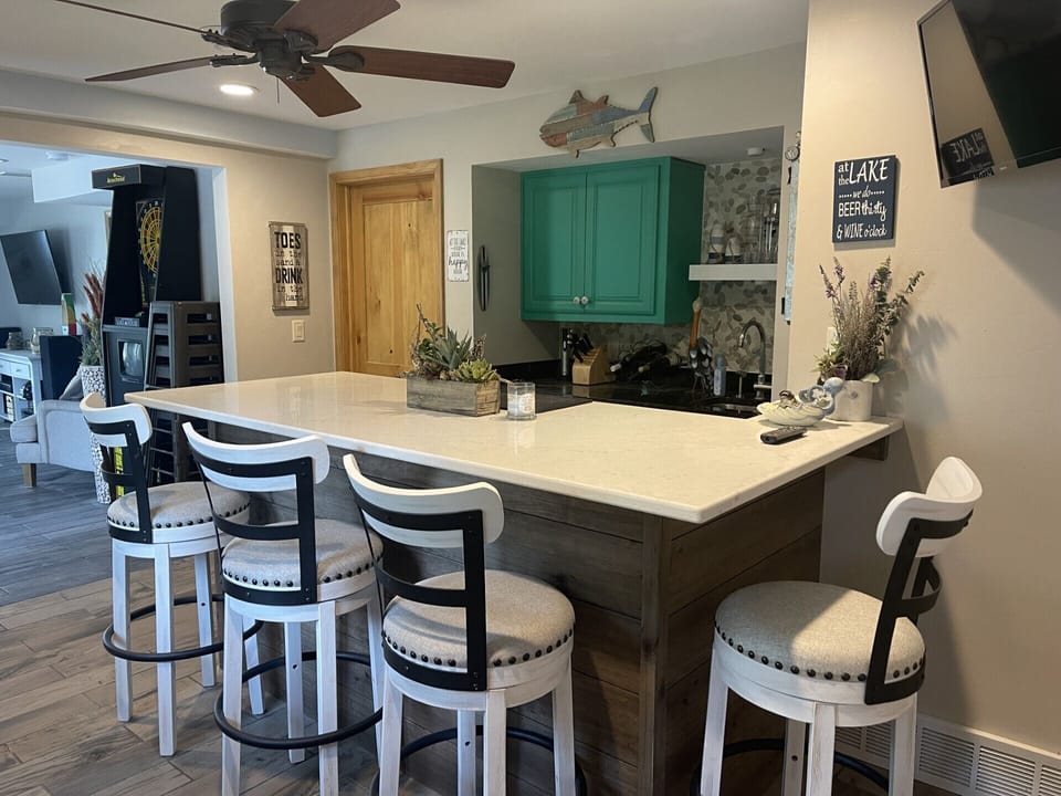 Lower level bar room