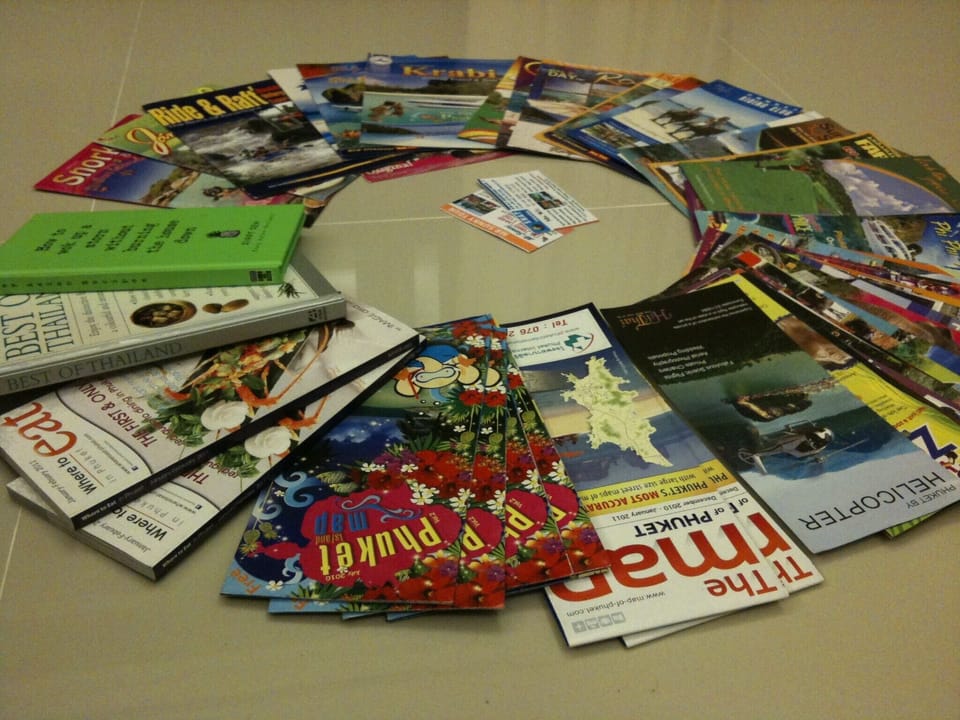 Maps, cookery books and activity brochures