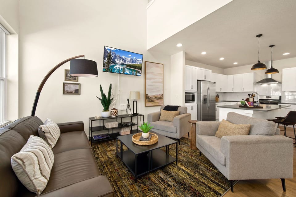 Open Concept | Kitchen, Dining, and Living Area (main level)