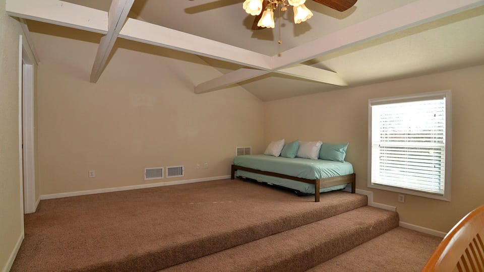 XL twin bed with trundle.