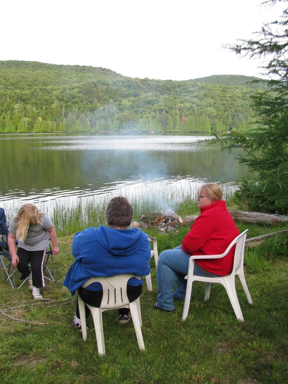 Enjoy an evening fire, lakeside at the fire pit...
