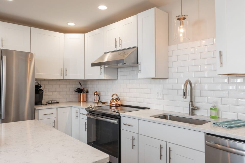 New stainless appliances. Filtered water. Commercial vent hood.  Keurig too.