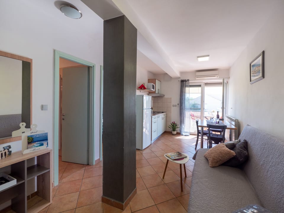 Living room and dining room