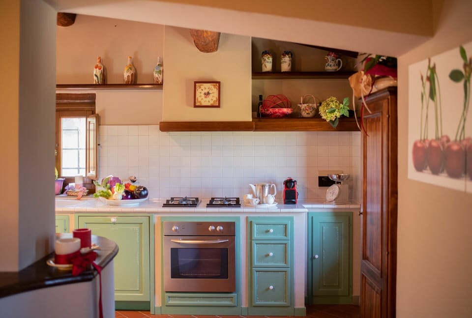 Cabinetry, Countertop, Property, Building, Kitchen, Interior Design, Wood, Kitchen Appliance, Orange, Flooring