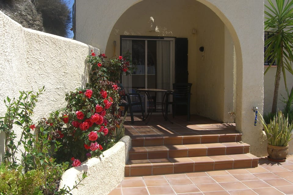 2nd bedroom terrace, overlooking the pool.