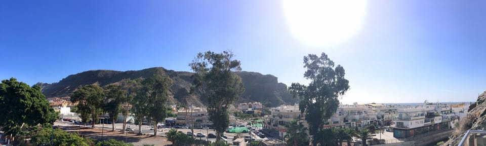 Panoramic view from the terrace of Valley, Resort and the Sea