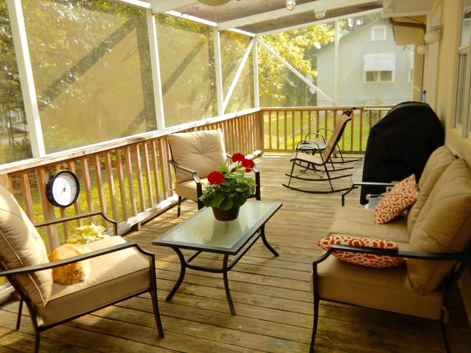 Screened in back porch