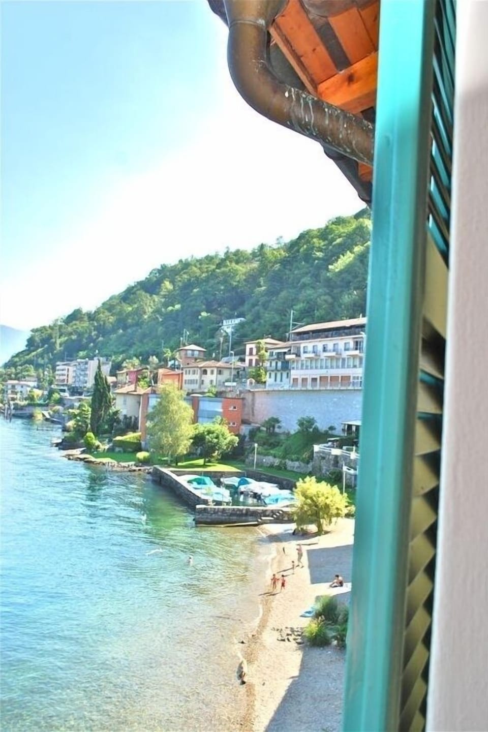 View of one of the two village beaches from Master Bedroom