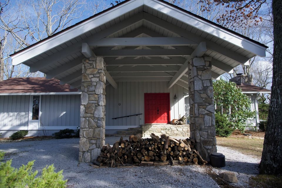 Covered front door parking. 
