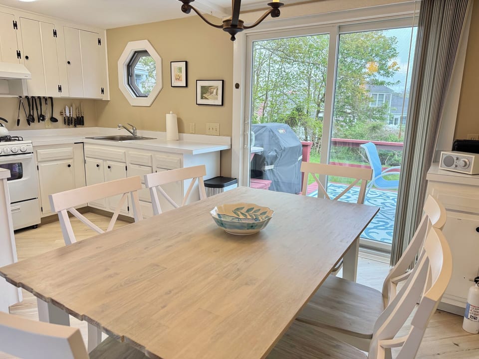 Grill and Deck off Kitchen