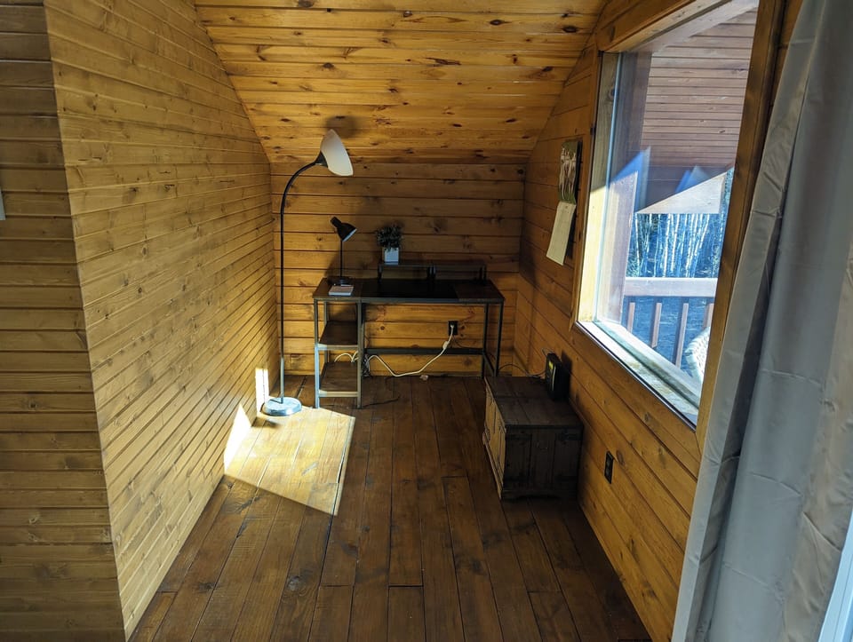 Small office space in loft bedroom