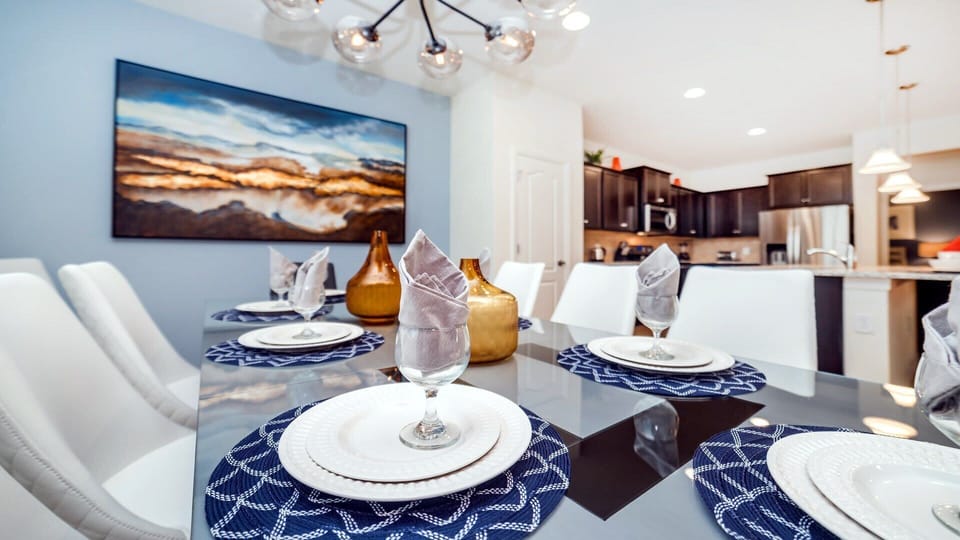 Dining Table: Dine in elegance and comfort in our spacious dining room, offering you the perfect setting for enjoying meals and creating memorable moments during your stay.