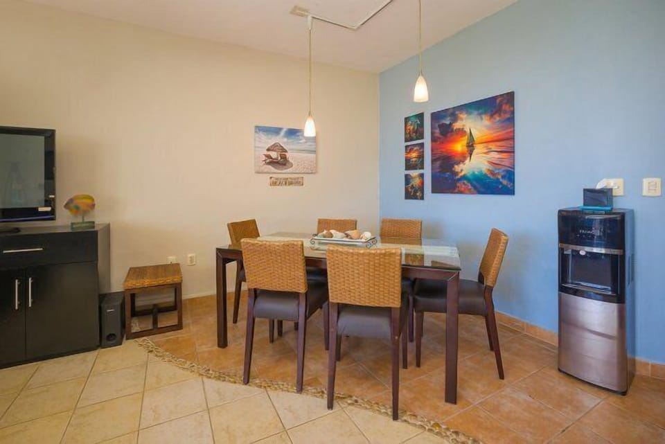 Open living room with adjoining the dining space and kitchen