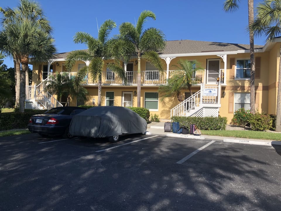 Front of condo. Condo is in second floor in middle