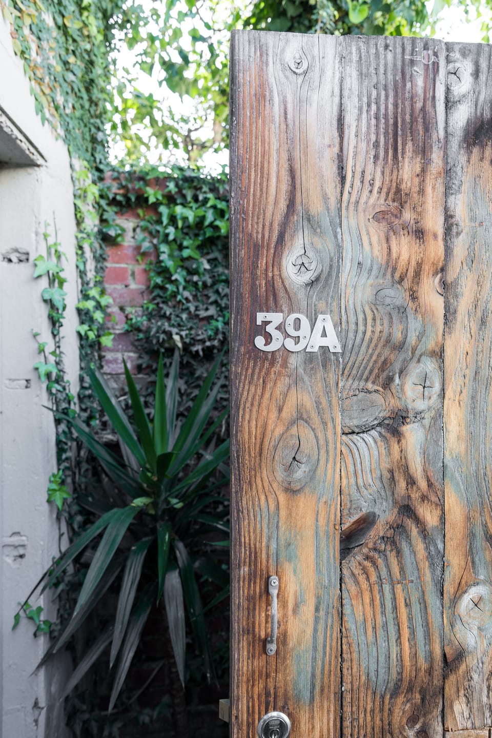 Front gate to small courtyard.