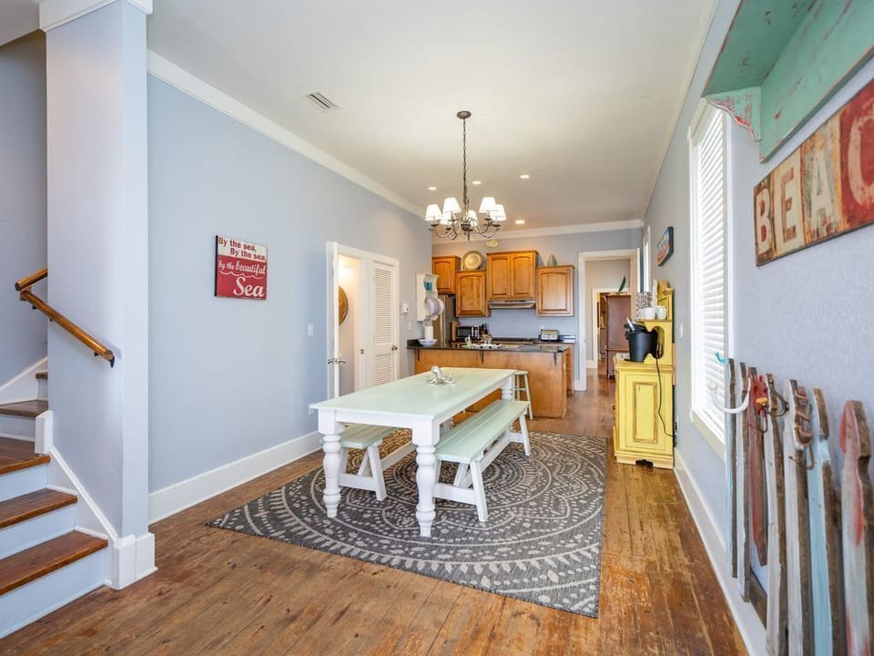 Roomy dining area