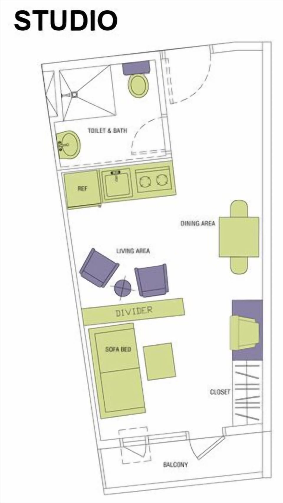 Studio unit @ Knightsbridge 5808