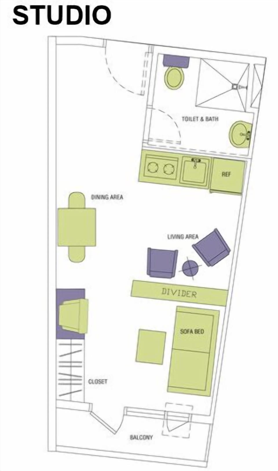 Studio Unit @Knightsbridge 2805