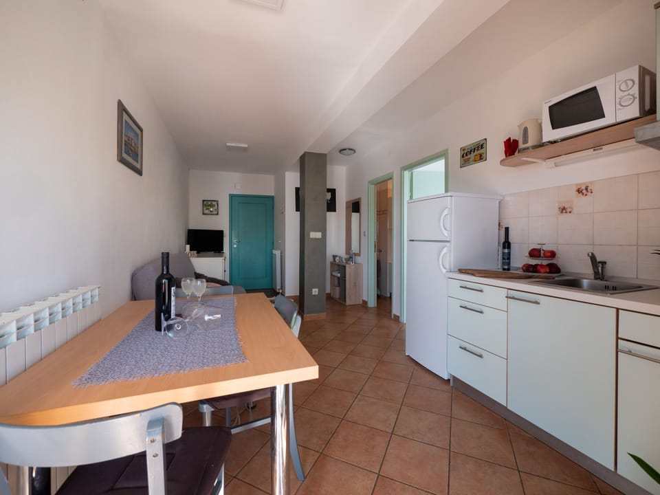 Dining room with kitchen