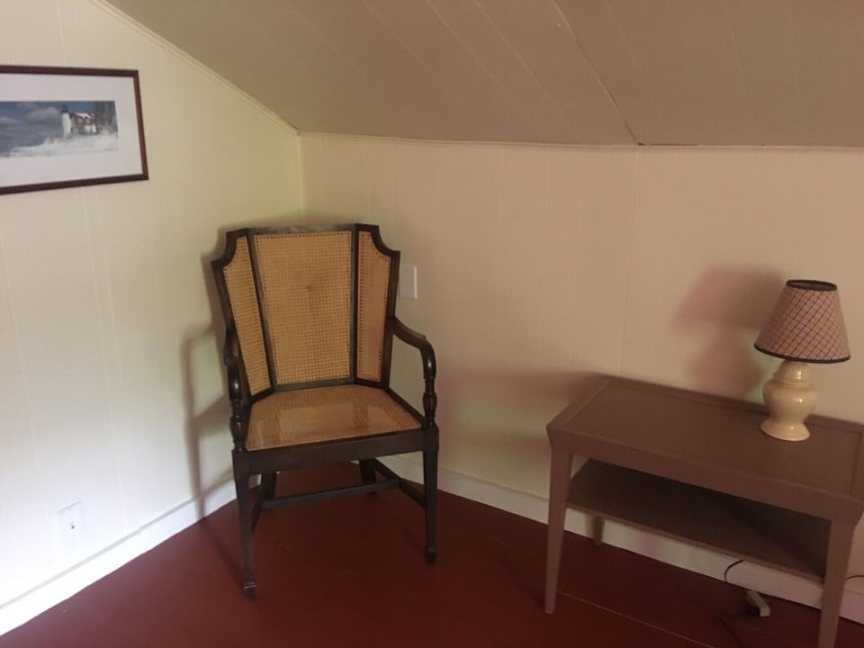 Seating area in South bedroom.