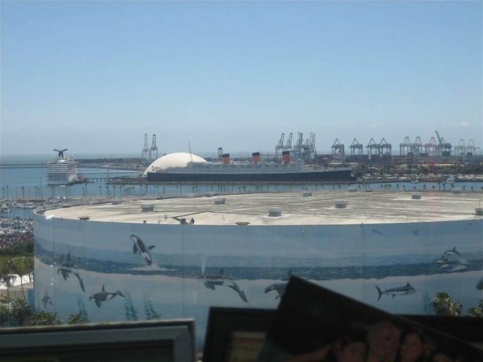 View from balcony #1 - Queen Mary and Long Beach Convention center/arena
