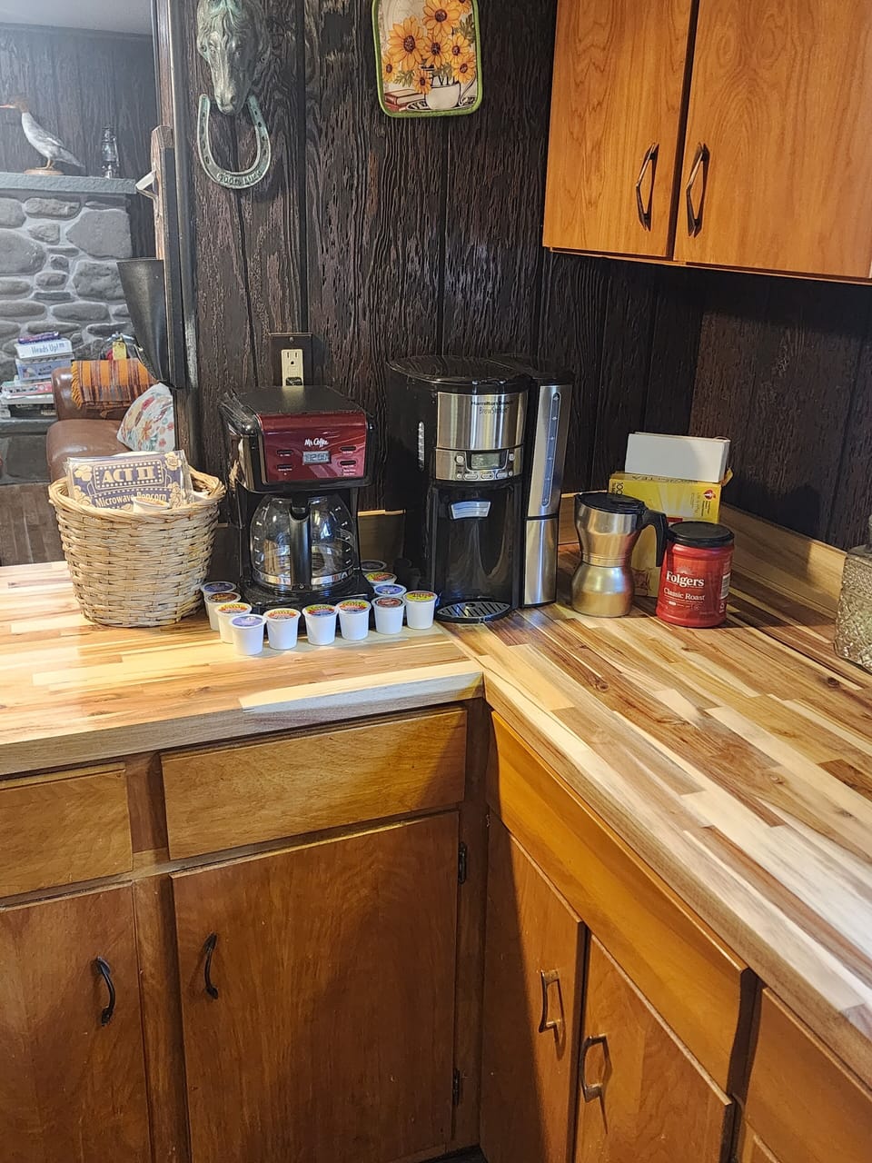 morning coffee center,stocked