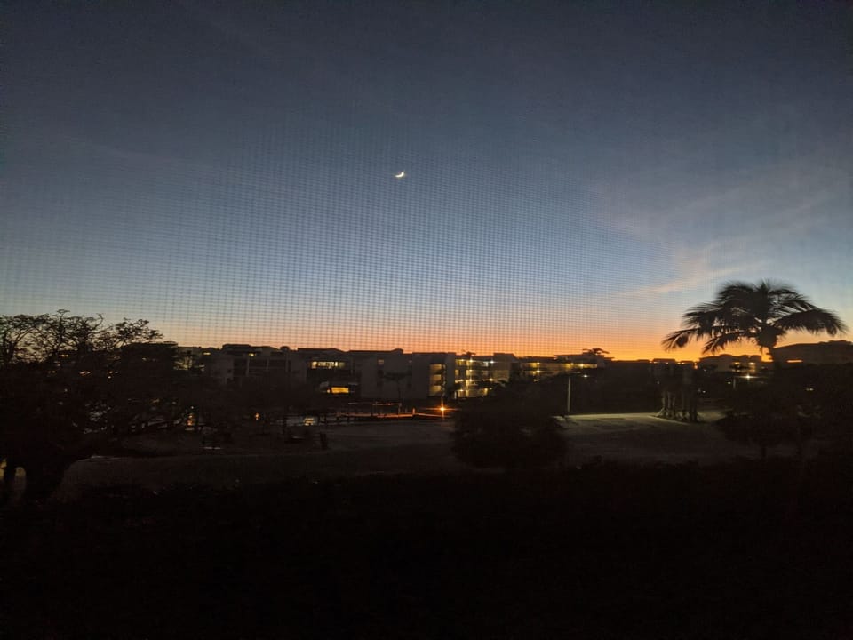 Evening view from lanai