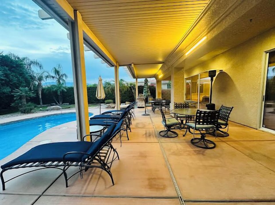 Additional Seating outside & Pool View