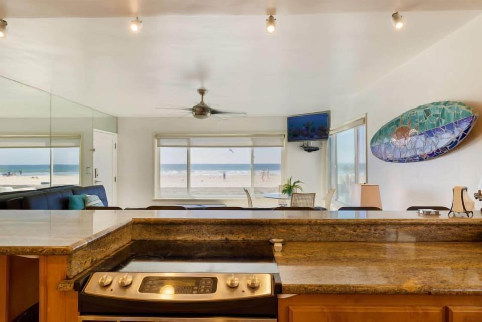 Fully loaded kitchen with stainless steal appliances.