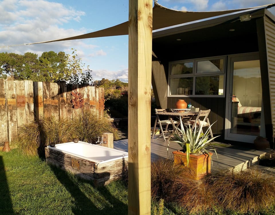 Hot water outdoor bath
