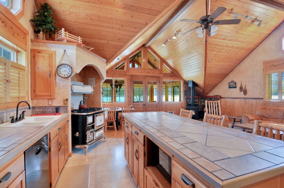 Fully stocked kitchen means you don't have to worry about supplies.