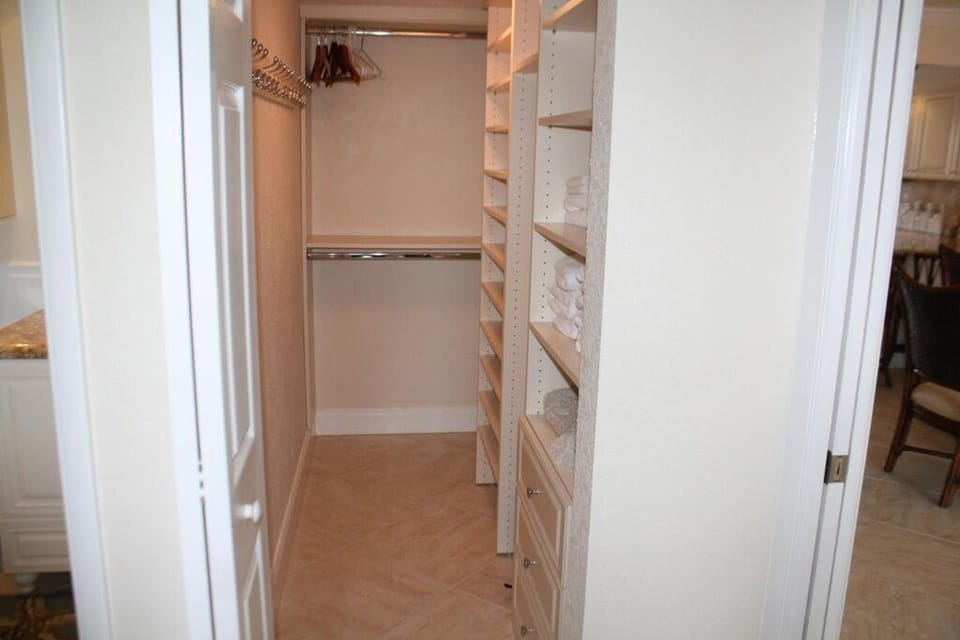 Master walk-in closet