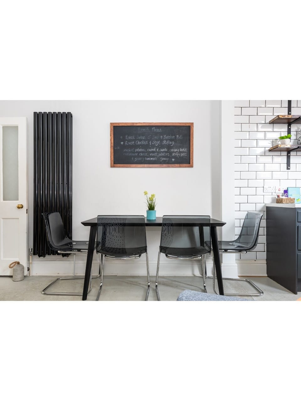 Open plan dining living area