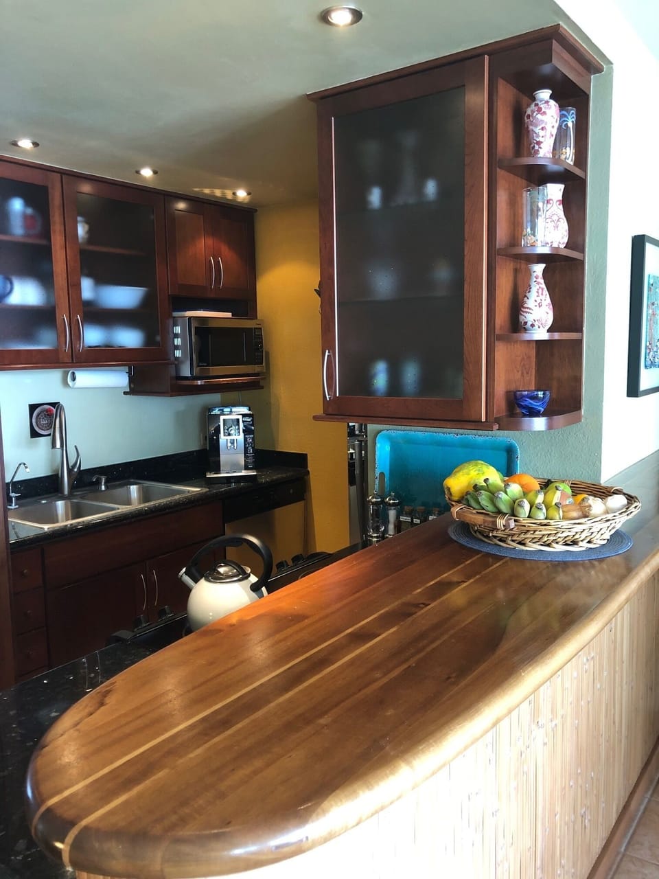 Custom Koa Surfboard Counter