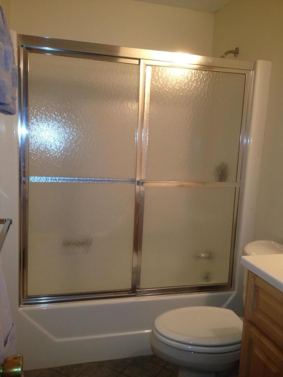 Two identical bathrooms in the house - one upstairs & one on the main floor.