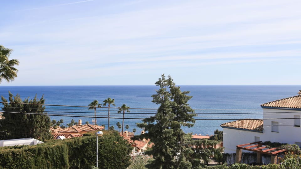 Sea views from the villa.