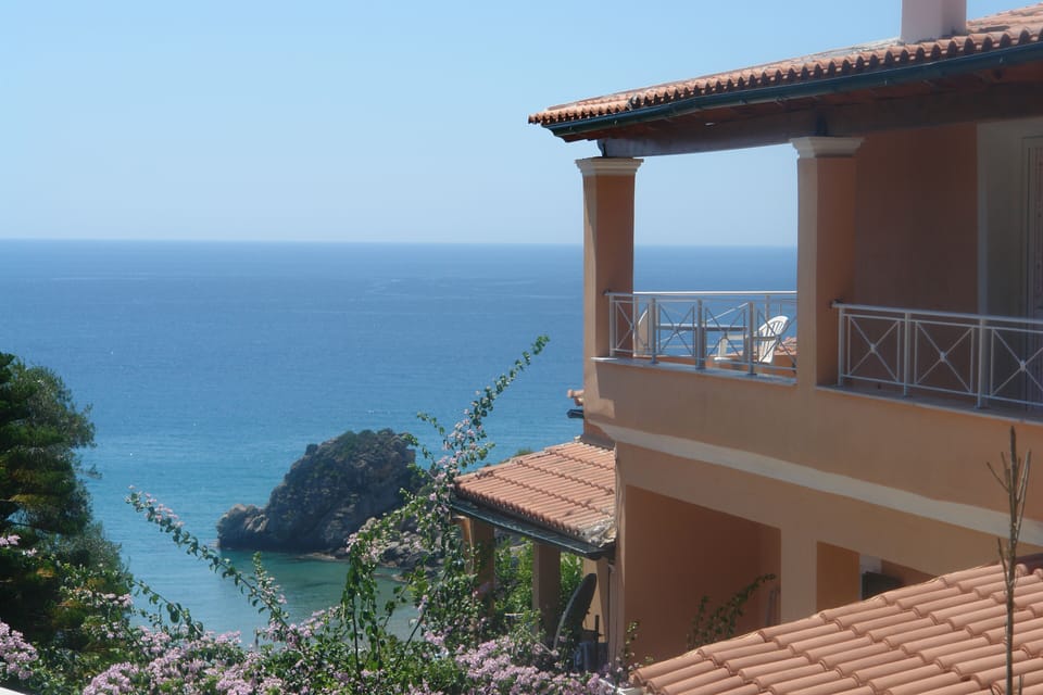 On the 2nd floor and view of the bay and the sea