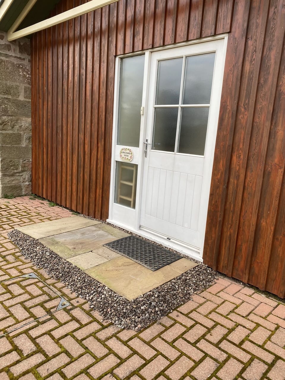 Orchard View front entrance from farm yard