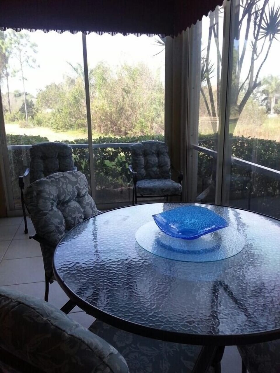 Glassed in lanai