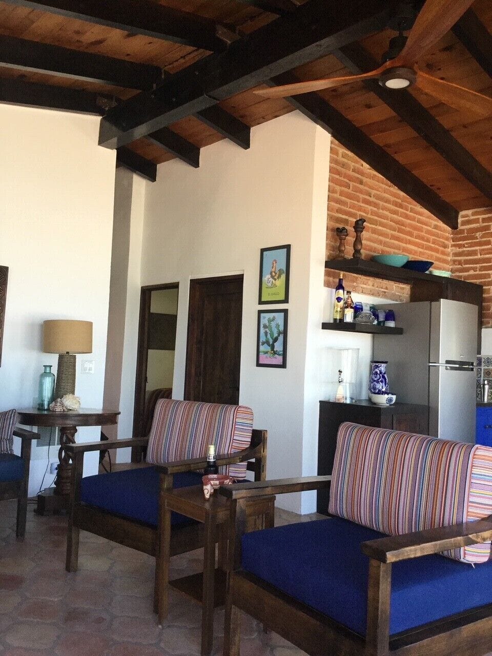 More living room seating with ocean views