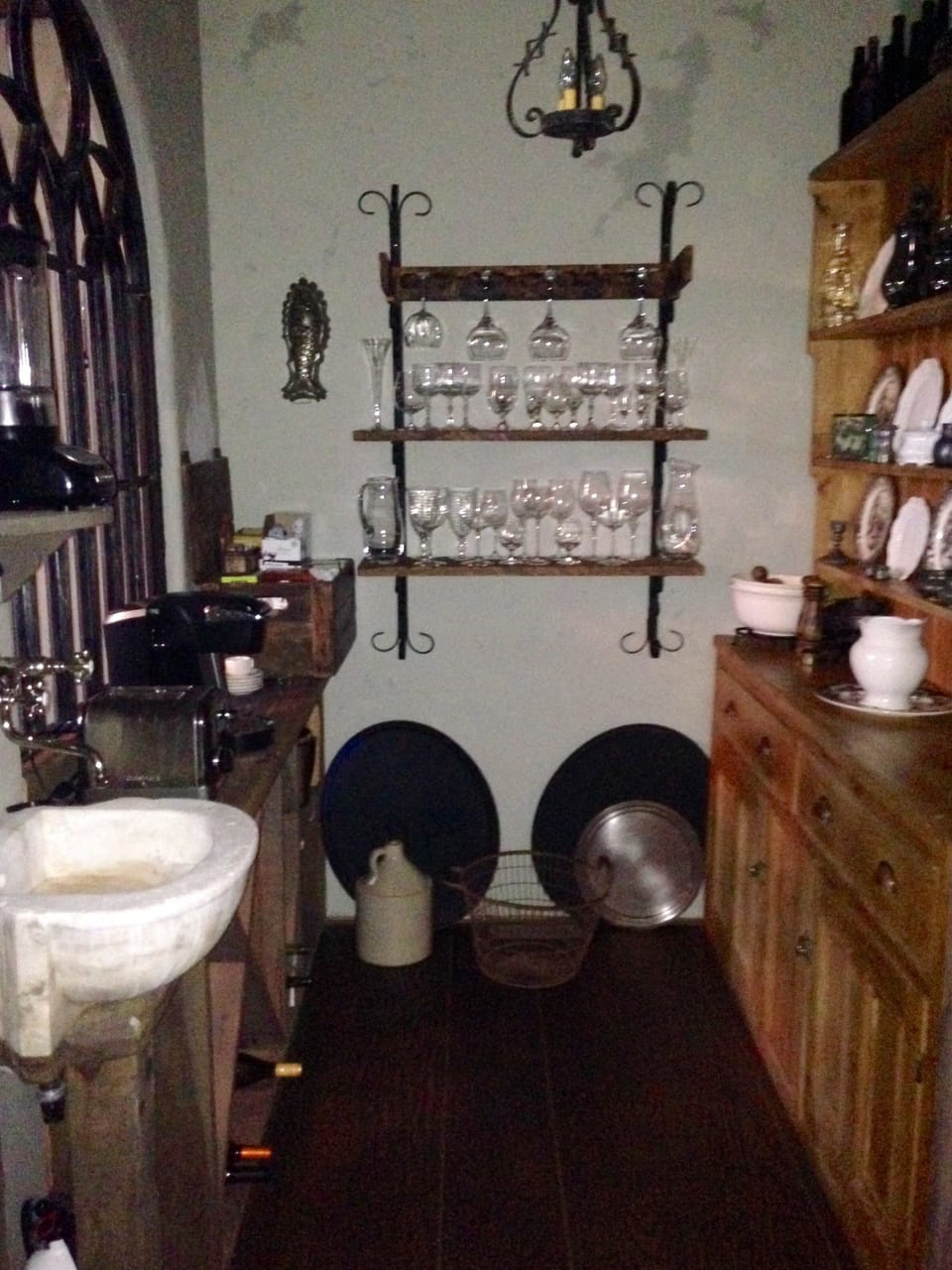 Walk in pantry in kitchen