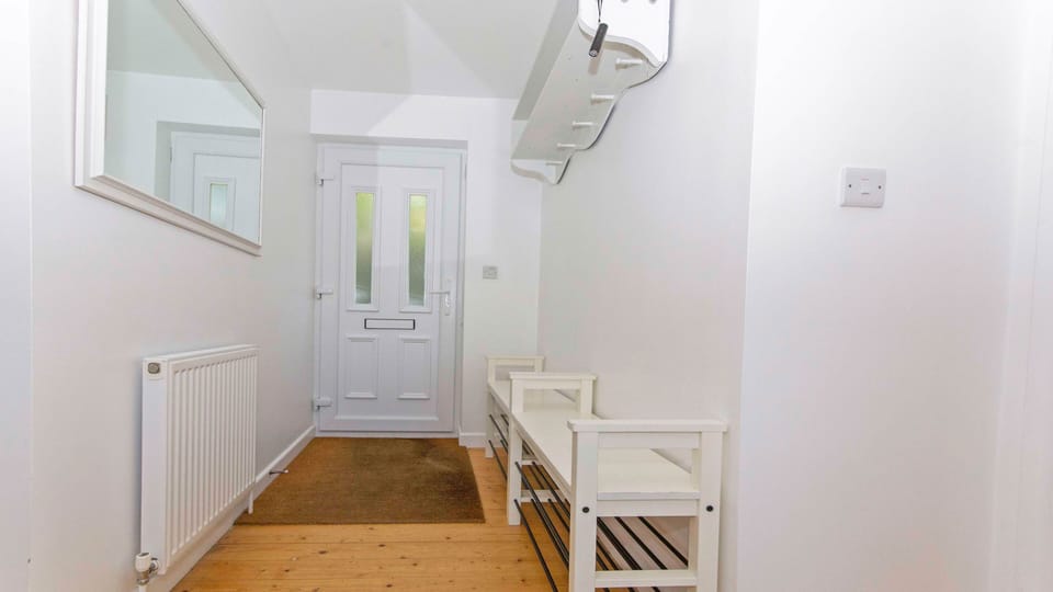 Hallway for coats bags shoes and flip flops