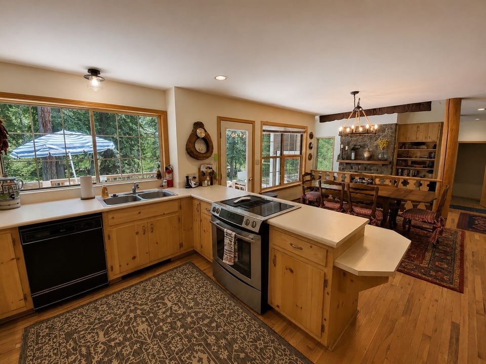 Open Kitchen and Dining with Great Views