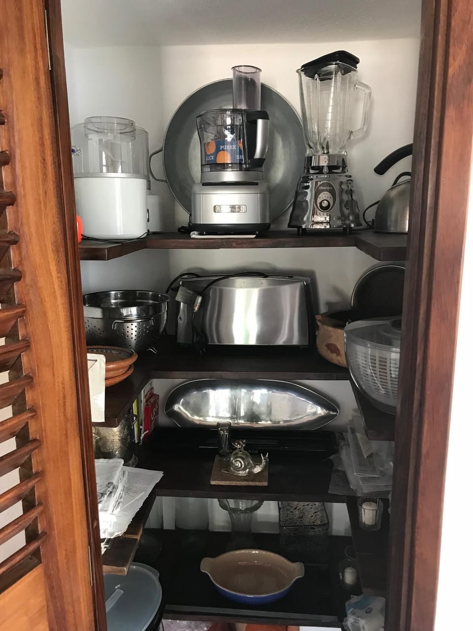 Fully stocked "Butlers" pantry.